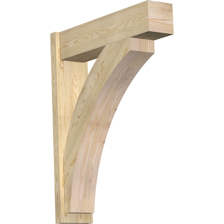 Ekena Millwork Thorton Block Rough Sawn Outlooker, Douglas Fir, 8"W x 32"D x 40"H OUT08X32X40THR05RDF